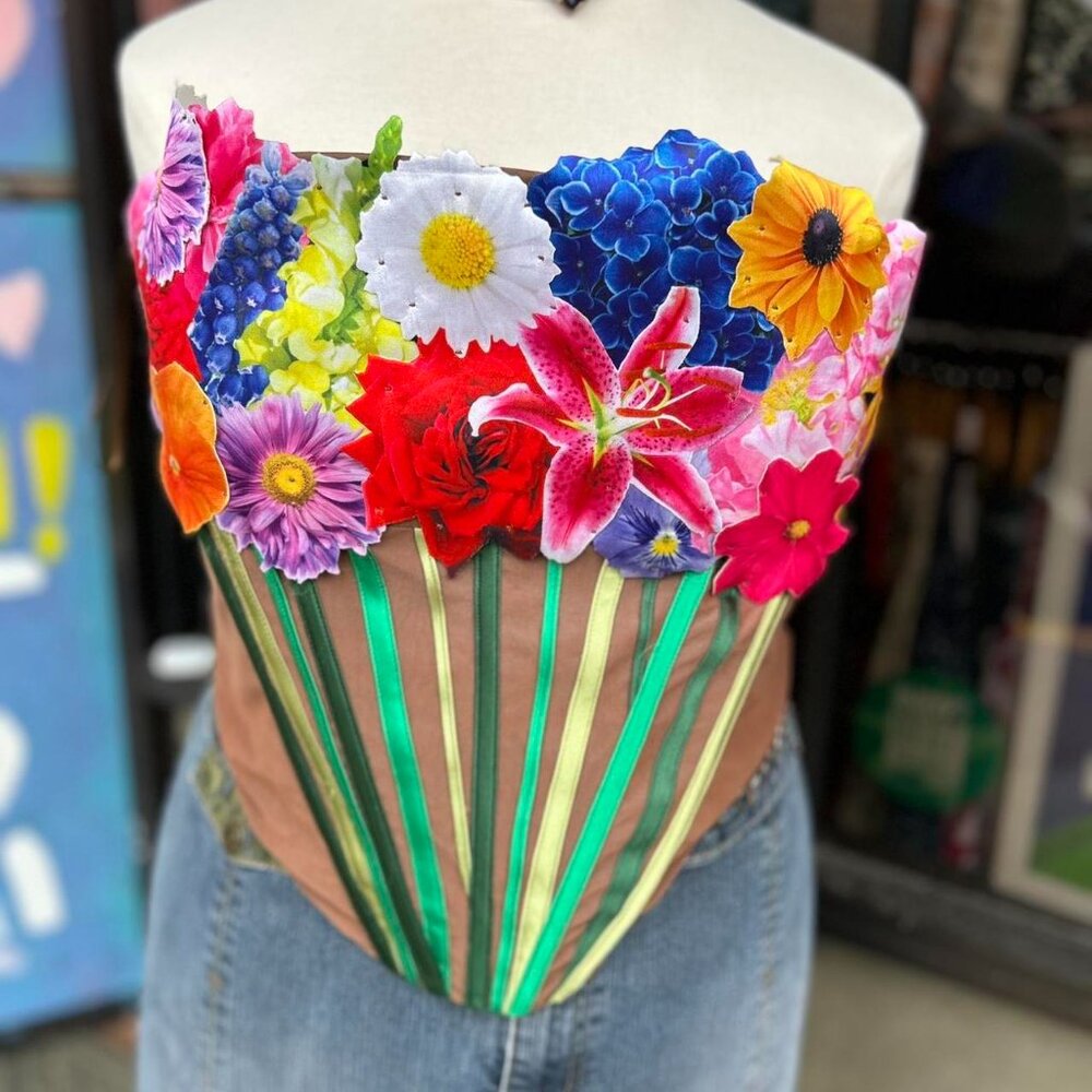 Tyler‎ McGillivary Bouquet Corset 1X Top - Picture 2 of 9